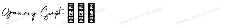 Germany Script字体转换